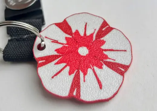 Morning Glories Flower Keychain