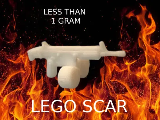 LE-GO Scar with double drum magazines (L E G O)