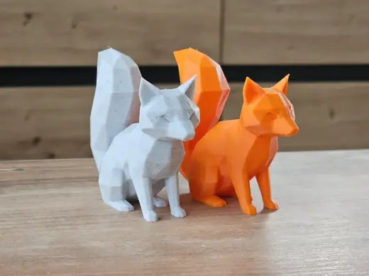 Low Poly Fox | Pretty Minimal Fox Model, Low Poly