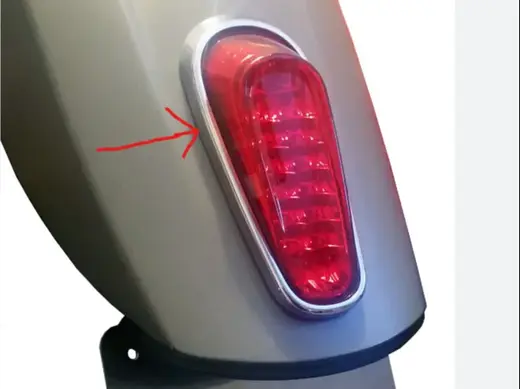 Indian Scout Tail Light Trim