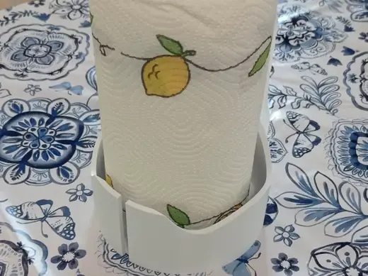 Kitchen Paper Towel Holder with Threaded Cap