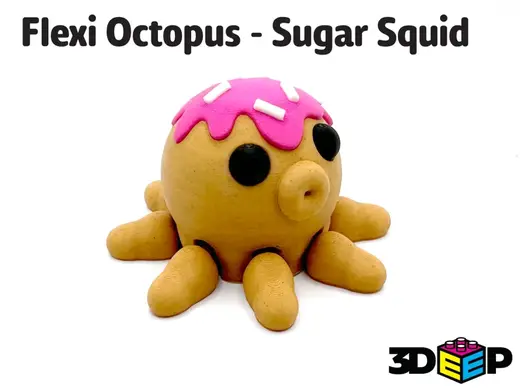 Flexi Kawaii Octopus - Sugar Squid - No Supports