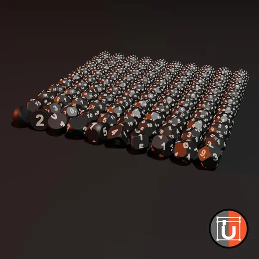 The real "full" dice set: D1-D100