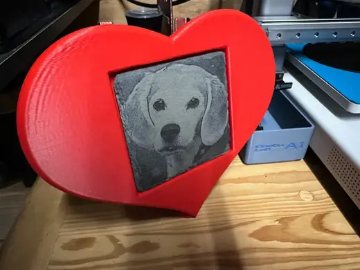 Heart Holder Schiefer 10x10