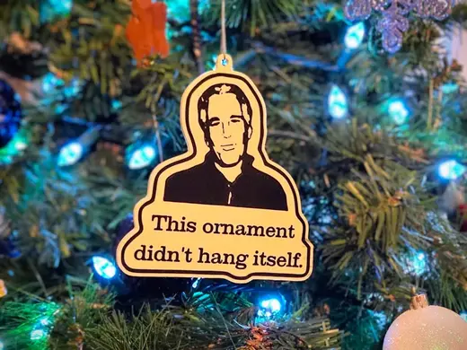Epstein Dark Humor Ornament