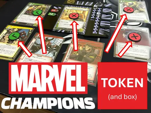 Marvel Champions Status Tokens + Magnetic Box