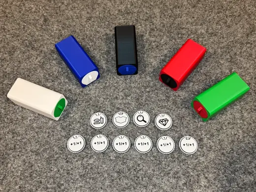 Magic the Gathering Spin Counters and Case