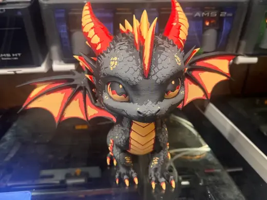 Crimson Ember Dragon