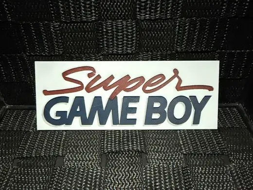 GameBoy Logo - Hueforge
