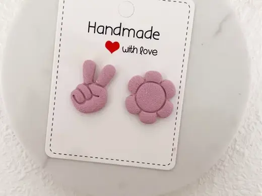 Flower | Peace | 70s | Groove Vibes Clay cutters