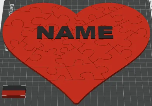 Heart Puzzle Customized