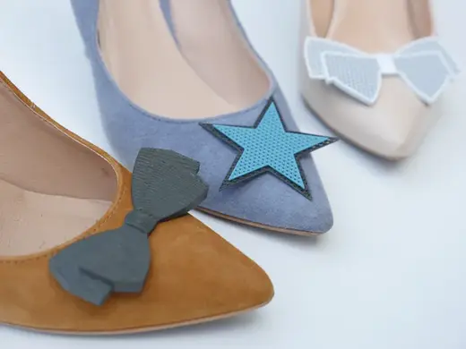 Shoe bows and stars decoration - slicer patterns