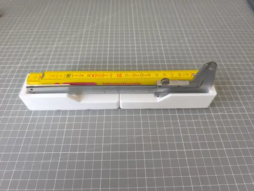 Gridfinity Measuring Stick and Caliper Holder