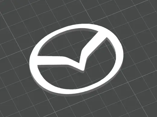 Mazda (New 2024) Emblem Logo - No Text