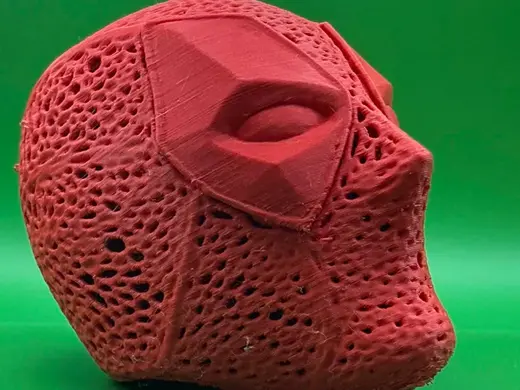 Deadpool/poop Mask – Voronoi Style Design