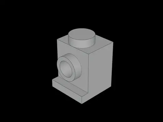 Brick Compatible Brick 1 x 1 with Headlight