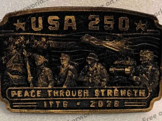 The Peace Through Strength Belt Buckle Cover