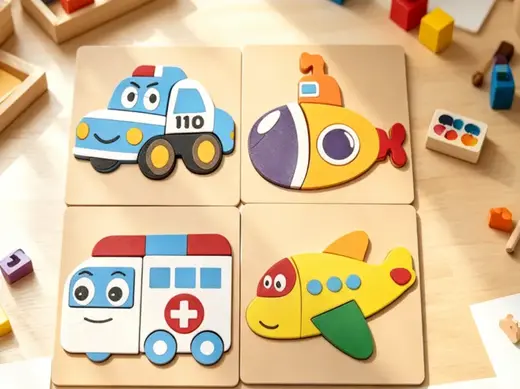 Montessori 4-in-1 Animal 3D Puzzle(5th upload)