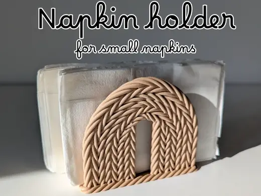 Small napkin holder with rope design