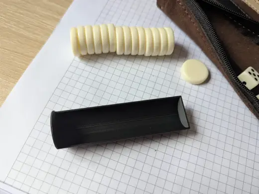 Reise Backgammon Spielsteinhalter