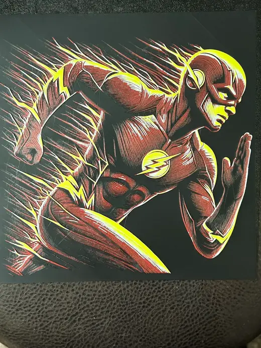 The Flash Running (4-Color Hueforge)