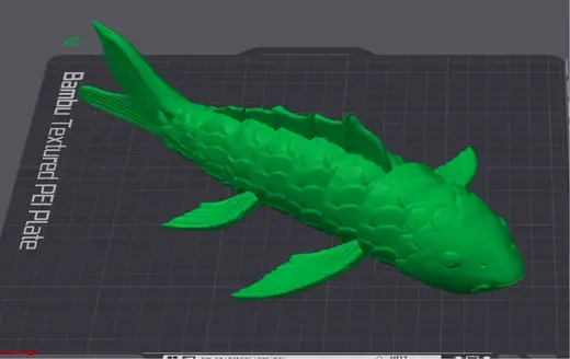 Articulated Koi - Printed small just for reference
