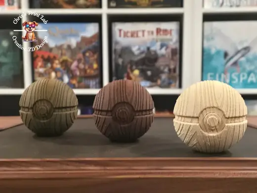 Wood Grain Pokeball