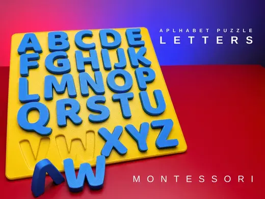 ALPHABET PUZZLE - Montessori Letter Puzzle