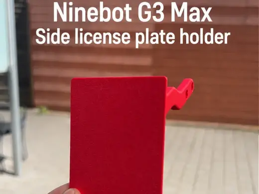 Ninebot G3 Seiten-Kennzeichenhalter