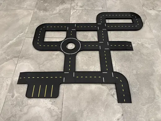 2-Lane Tracks for 1/64 Toy Cars (Hotwheel City)