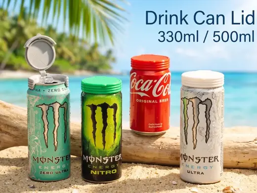 Drink Can Lid (330ml / 500ml) • Flip-Top Cap