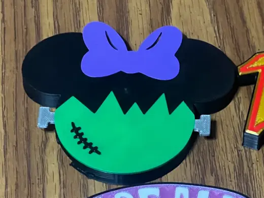 Minnie Frankenstein's Monster Bag Strap Charm