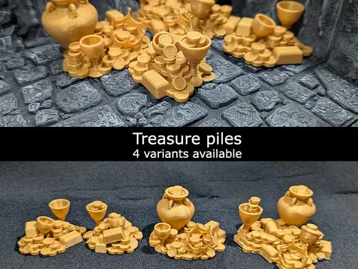 Piles of treasure - DND scatter terrain