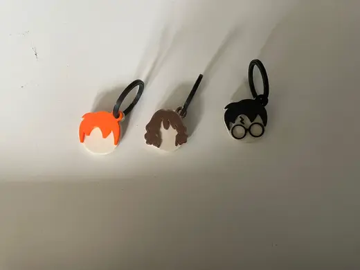 Harry Potter golden trio keychain