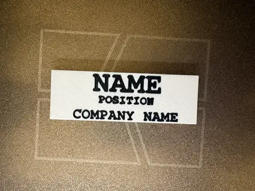 EMPLOYEE NAME TAG
