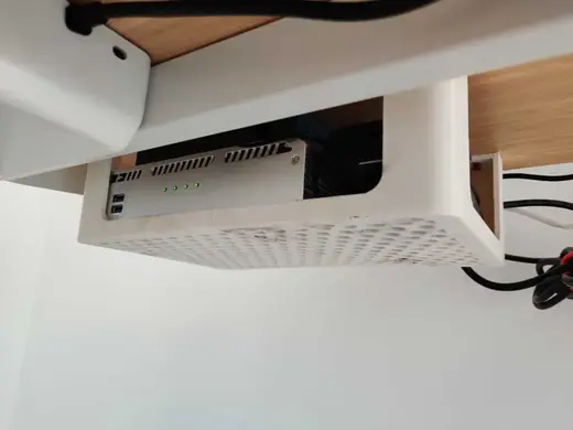 Under-Desk Mounting Basket for Mini PC