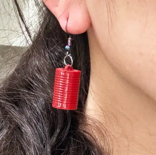 Jellied Cranberry Sauce Earrings