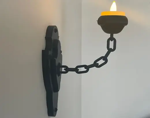 Medieval-Style Wall-Mounted Tealight Candle Holder