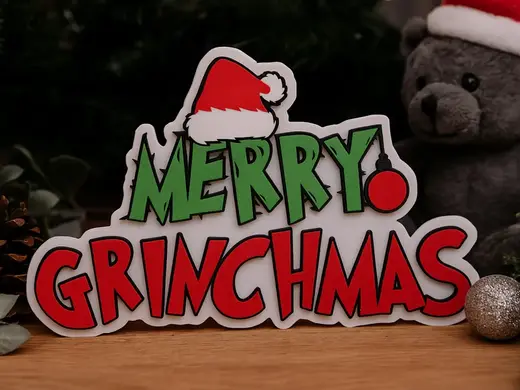 Merry Grinchmas Sign
