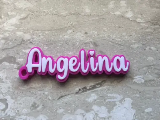 Angelina name keychain