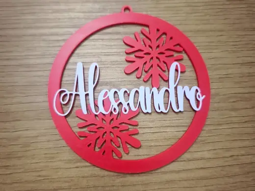 pallina albero di natale personalizzata Alessandro