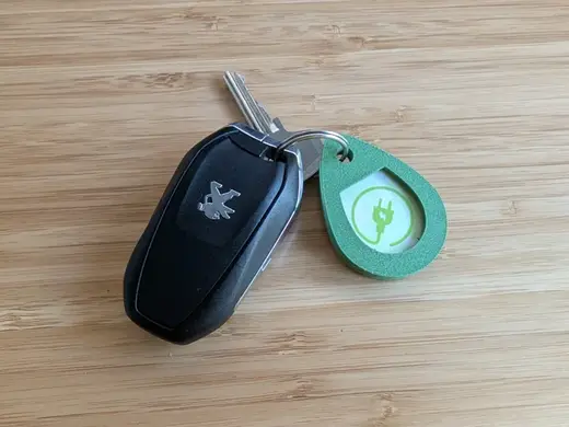 EV Charging Card Keychain Holder (Travelcard)