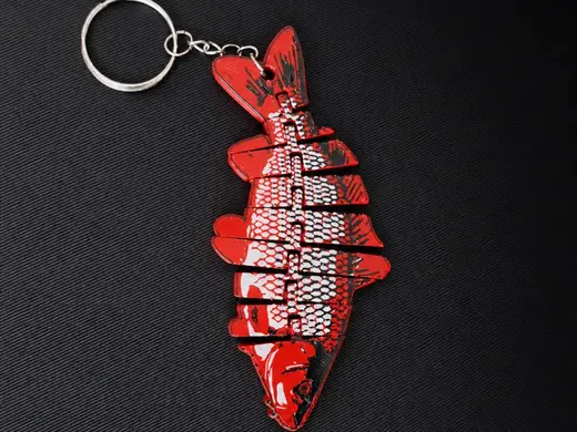Articulated Carp Keychain | Flexi Fish Toy