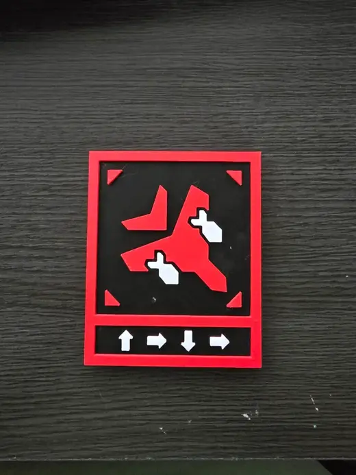 Magnetic Helldivers 2 Eagle Airstrike Plaque