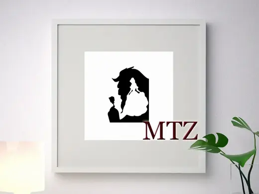 DISNEY BELLE SCULPTURE MURALE 2D