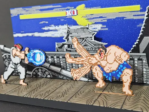 E.Honda Street Fighter (Diorama & Keychain)