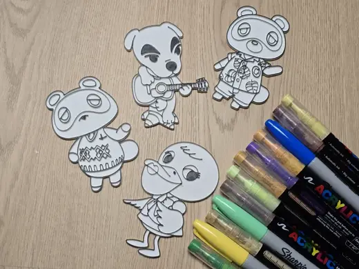 Animal Crossing Friends Coloring Creative Set 5