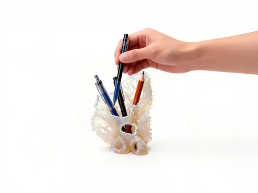 镂空珊瑚笔筒Coral-shaped pen holder