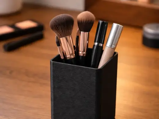 Clean make-up brush holder