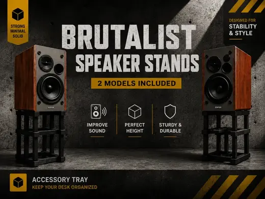 Brutalist Stand For Edifier Speackers (not only)